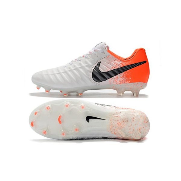 Nike Tiempo Legend Elite FG Blanco Naranja Negro